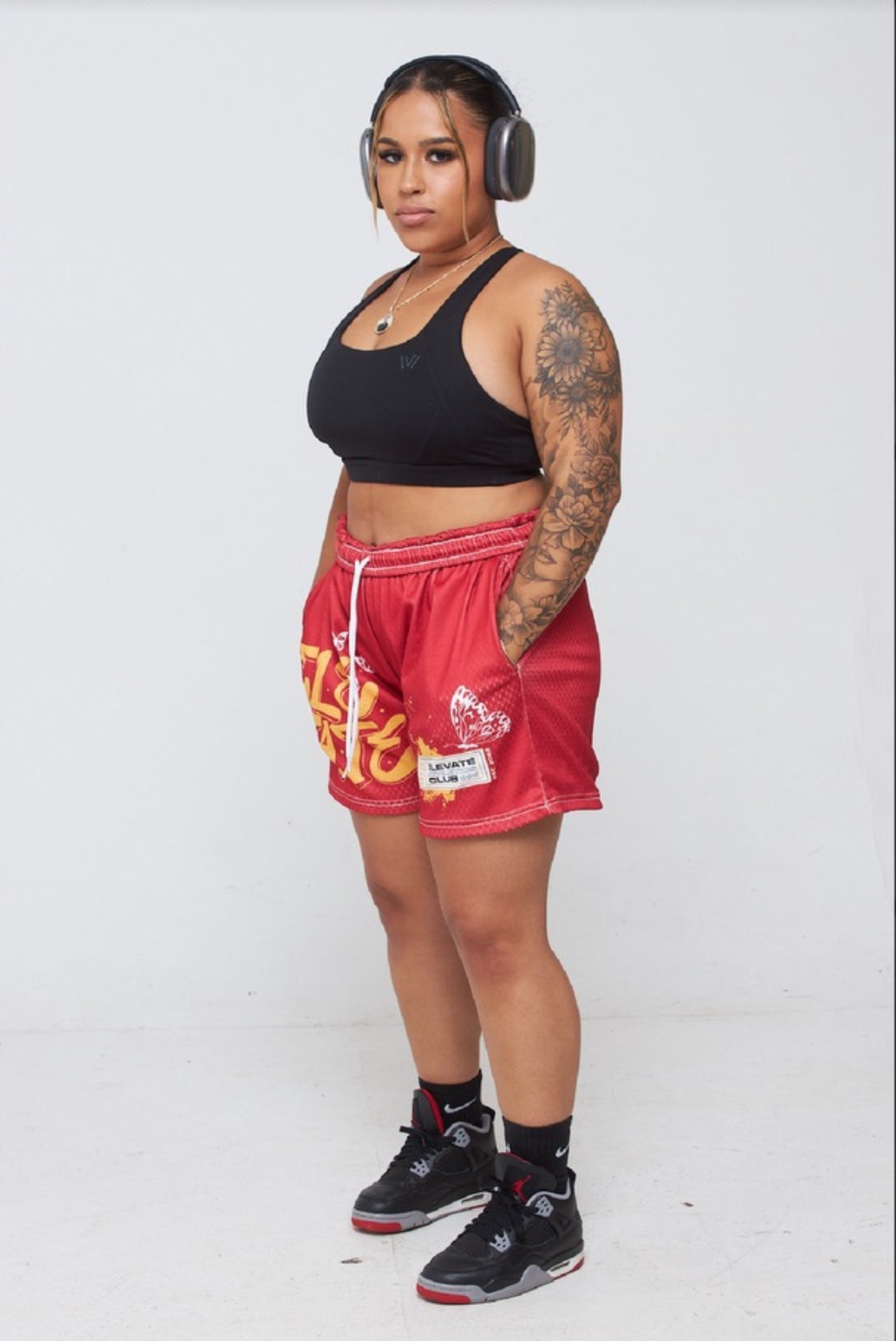 ATHLETICS CLUB 5" MESH SHORTS - RED